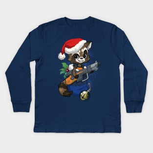 Stocking Stuffer: Raccoon Kids Long Sleeve T-Shirt